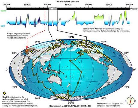 L'inversione del campo magnetico di 41.000 anni fa