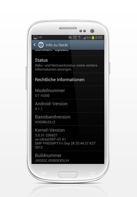 Android 4.1 Jelly Bean aggiornamento per il Galaxy S III arriva in Germania XXDLIH