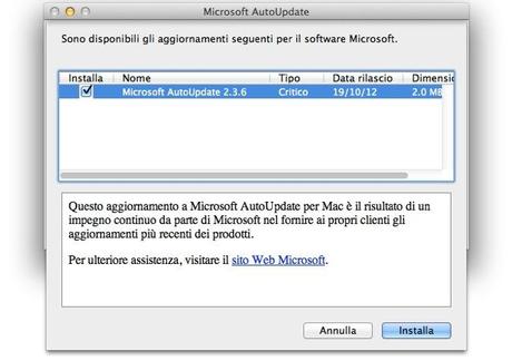 Microsoft aggiorna AutoUpdate per Office