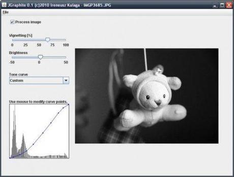 JGraphite - software gratis per convertire foto in diverse tonalità di colore e in bianco e nero
