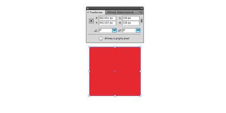Finestra trasforma illustrator Matematica con illustrator