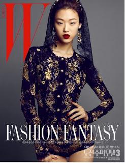 Yeo Yeon Hui in Dolce & Gabbana su W Korea