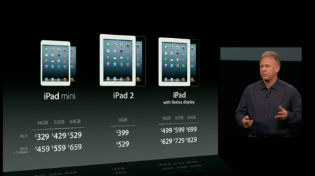 Apple presenta iPad 4 ed iPad mini, in arrivo il 2 novembre