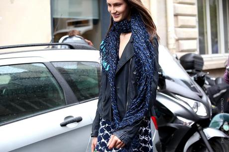 In the Street...Black + Blue, Paris & Milan