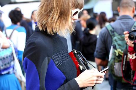 In the Street...Black + Blue, Paris & Milan