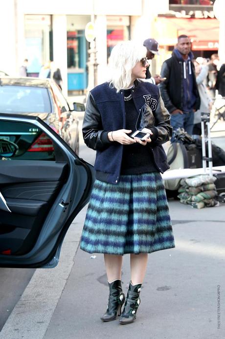 In the Street...Black + Blue, Paris & Milan