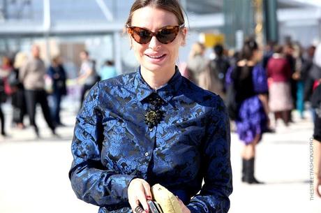 In the Street...Black + Blue, Paris & Milan