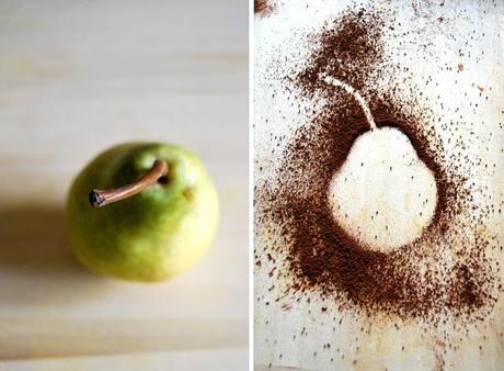 Tart con crema al cacao e pere