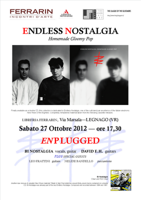 Locandina Presentazione Endless Nostalgia reissues Libreria Ferrarin 27 ottobre 2012