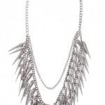 multi-spike chain necklace ROMWE