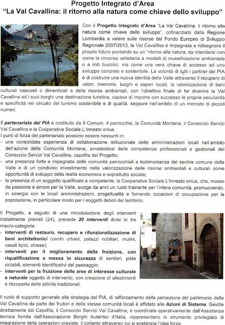 Progetto Integrato d'Area    VAL CAVALLINA