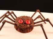 Muffin cioccolato cannella forma ragni Halloween