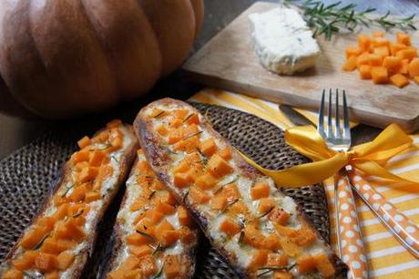 E' tempo di zucca: Pizza con zucca e gorgonzola