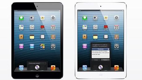 Siri è presente su iPad Mini, ma non su iPad 2