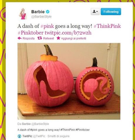 La Zucca di Halloween secondo Barbie #maAncheNO