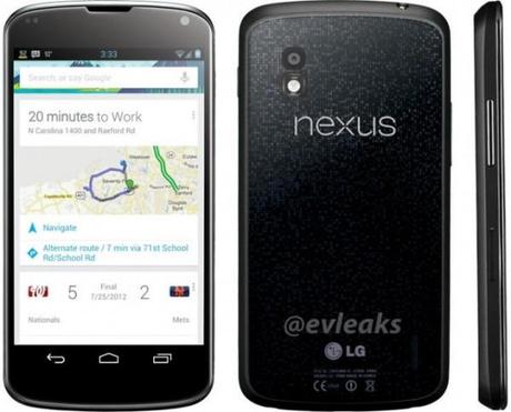 LG Nexus 4 : Foto ufficiali leaked in rete ! Le foto del nuovo smartphone Google