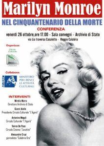 Reggio Calabria: “Marilyn Monroe nel cinquantenario della morte”
