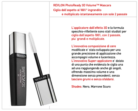 Revlon 3d volume mascara Photoready 3D Volume Mascara by Revlon