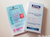 Essence "Puryfing Nose Strips" Nivea "Clear-Up Strips Zona