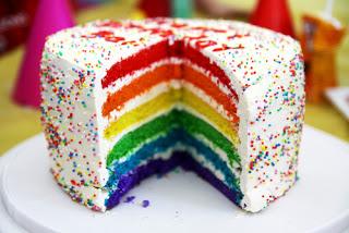 RAIMBOW CAKE - TORTA ARCOBALENO