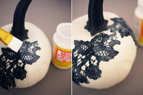 Halloween DIY Do It Yourself // Zucche e pizzo