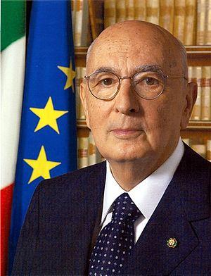 English: President of Italy Giorgio Napolitano...