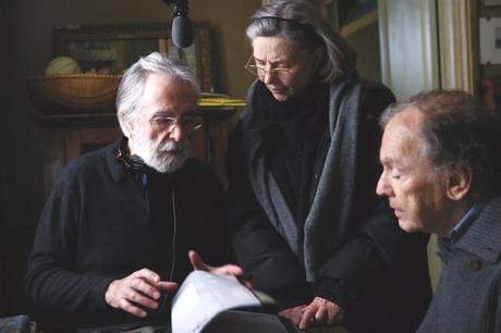 una immagine di Michael Haneke Emmanuelle Riva e Jean Louis Trintignant 620x413 su Amour: la Cura, la Dignità, la Scelta