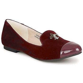 Burgundy shoes selection