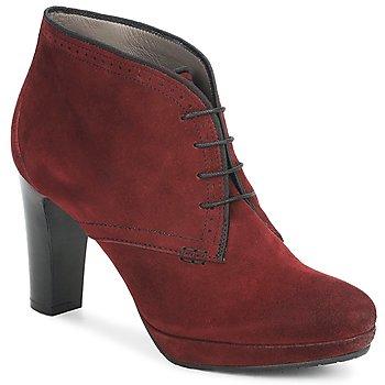 Burgundy shoes selection