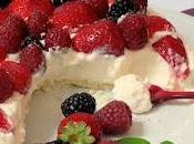 Torta fredda allo yogurt frutti bosco