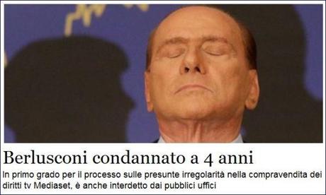 Berlusconi condannato a 4 anni