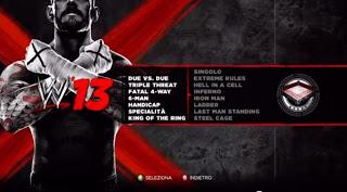 WWE 13 : i menu e le modalità in un video in italiano
