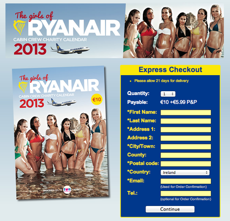 BOICOTTIAMO I CABIN CREW CHARITY CALENDAR DI RYANAIR !