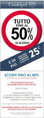 [www.gratisoquasi.com] Coupon da stampare per 50% di sconto da Conbipel