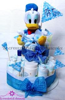 Diaper Cake Azzurra per Pietro