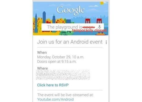 Google rinvia l’evento del 29 Ottobre