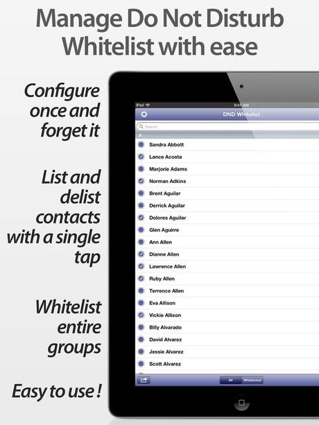 Non Disturbare Whitelist