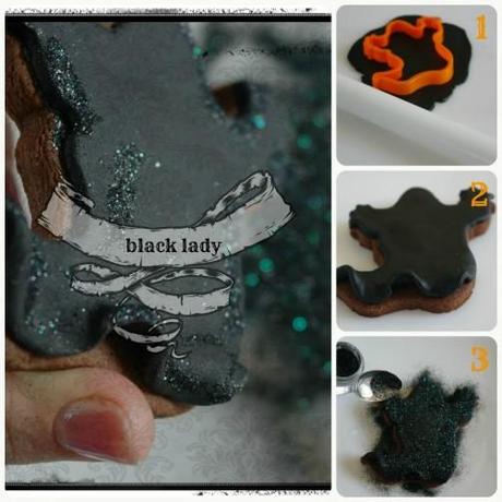 Halloween Cookies: Black Lady – TUTORIAL