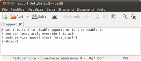 [Guida Ubuntu] Come disabilitare le finestre di segnalazione errore Apport su Ubuntu 12.10