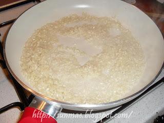 Risotto gamberetti e piselli