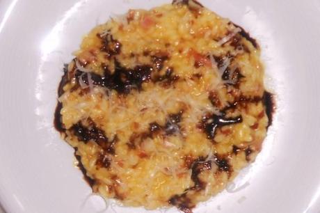 Risotto di zucca, speck e Amarone