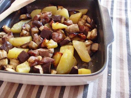 Tajne di Agnello con Melanzane e Patate