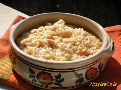 Mangia le verdure! NO…. e allora mangia il Risotto alla Verza e Pancetta