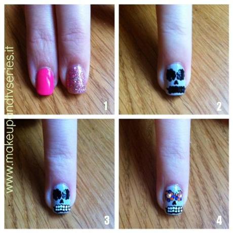 Halloween Nail Art tutorial: Realizziamo una manicure tutta in pink & sugar skulls!