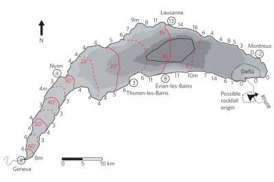 Antico tsunami nel Lago di Ginevra