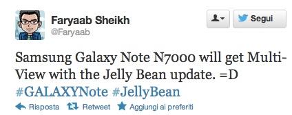 In arrivo MultiWindows su Galaxy Note con Android Jelly Bean!