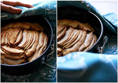 Torta di mele con farine di riso e farro