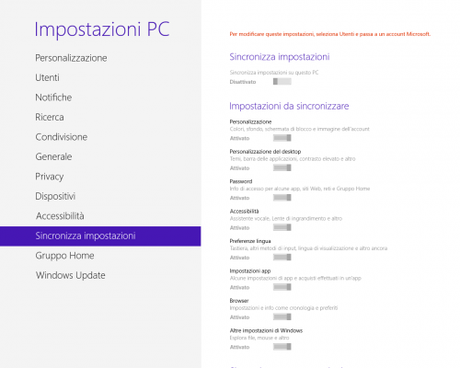 impèostazioni pc sincronizza Impostazioni.png