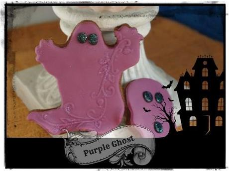Halloween cookies: Purple Ghost – TUTORIAL