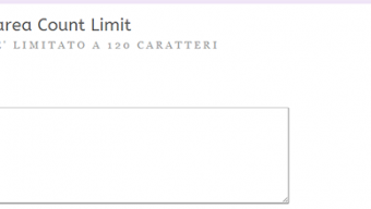 Creare Textarea Counter jQuery e CSS3